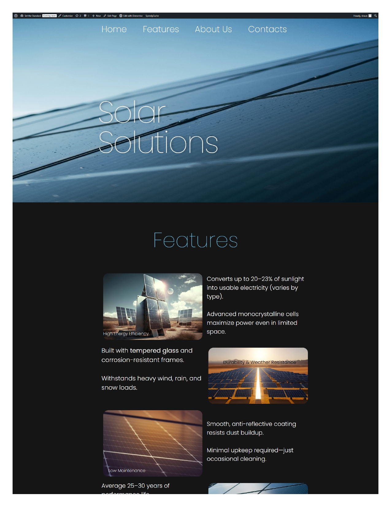 SolarSolutions Website